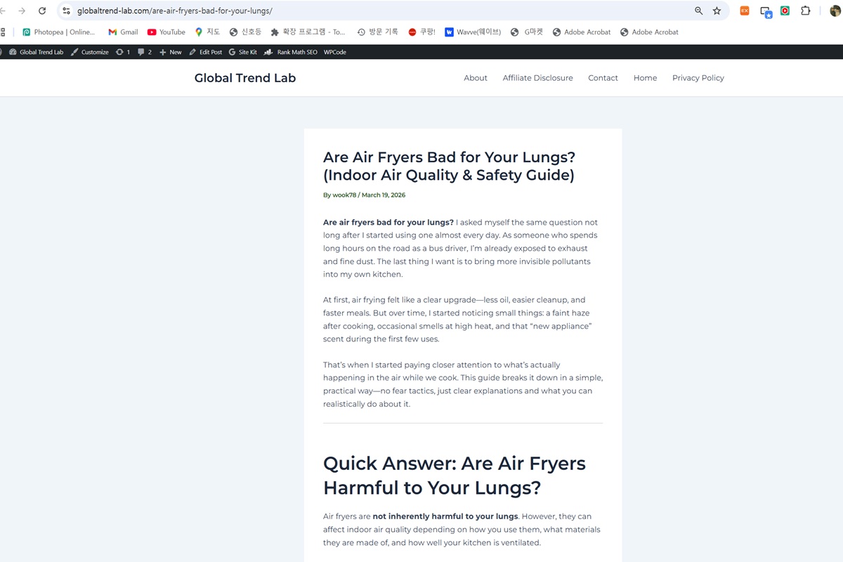 automate affiliate blog with n8n published wordpress post example showing live automated content